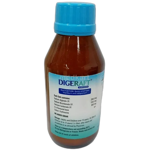 digeraft mint flavour suspension 200 ml
